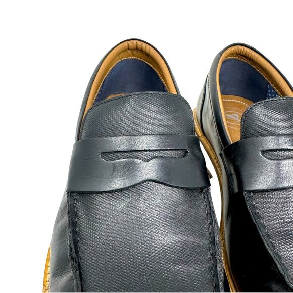 Thomas & Vine Watkins Penny Loafer - Black White - Picture 6 of 13